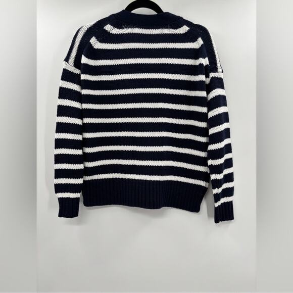 J.Crew Heritage cotton relaxed cardigan in stripe - Picture 6 of 8